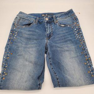 Sz 10P Seven7 Star Studded Skinny Jeans